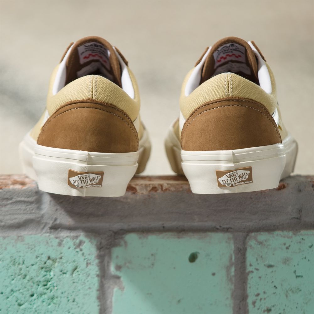 Pánské Skate Boty Vans Nubuck/Platene Old Skool Hnědé | IC4397852