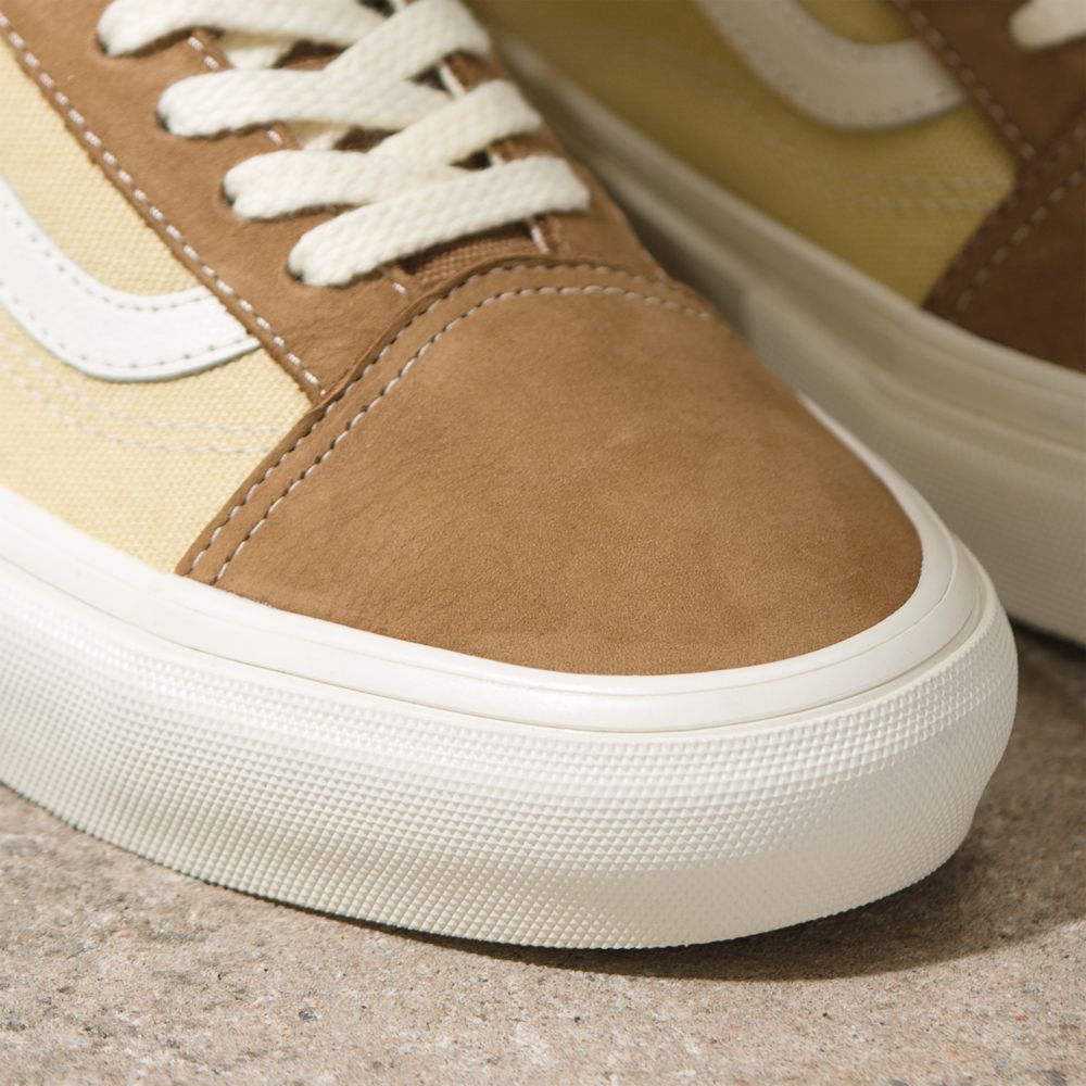 Pánské Skate Boty Vans Nubuck/Platene Old Skool Hnědé | IC4397852