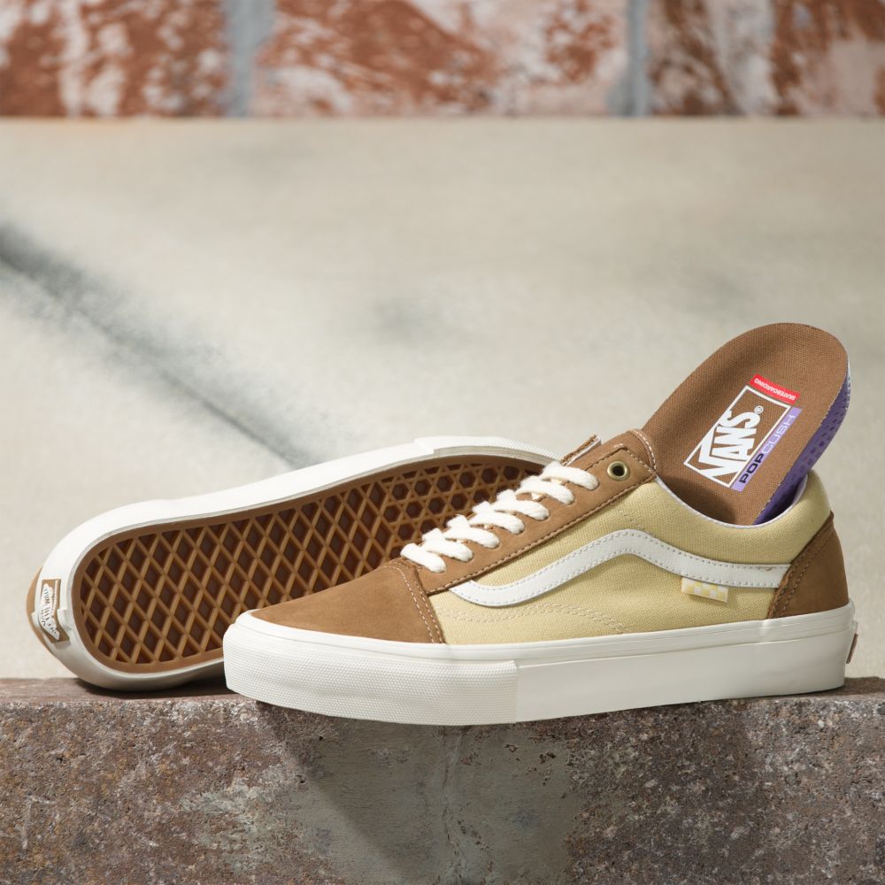 Pánské Skate Boty Vans Nubuck/Platene Old Skool Hnědé | IC4397852