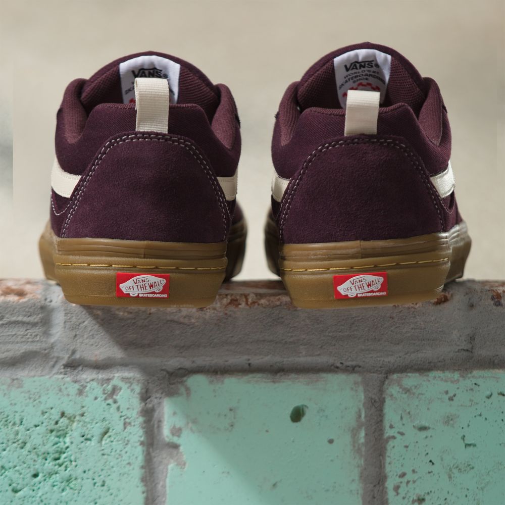 Pánské Skate Boty Vans Semišové Gum Kyle Walker Vínové | ET4796013