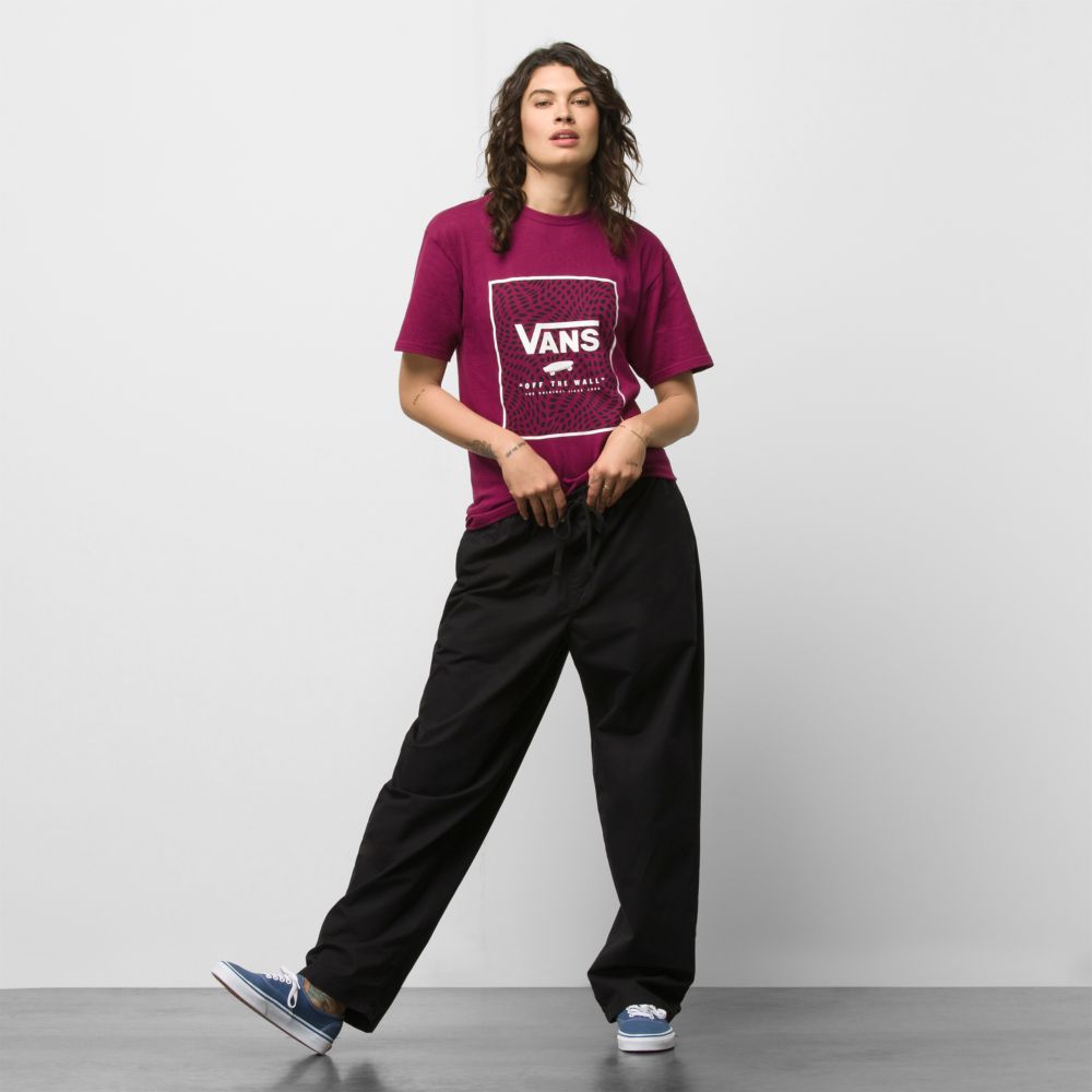 Pánské Tepláky Vans Range Baggy Tapered Černé | ON6497310