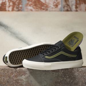 Dámské Classic Vans Butter Læder Old Skool Černé Zelene | DJ9284167