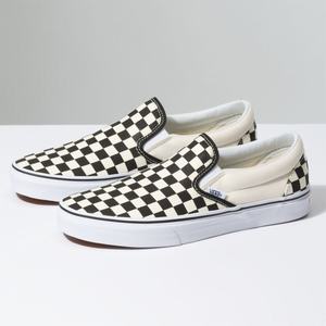 Dámské Classic Vans Checkerboard Černé Bílé | IX3519067