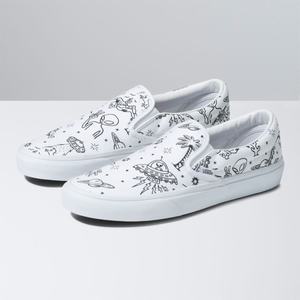 Dámské Classic Vans Classic Bílé Fialové | UL7561823