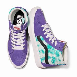 Dámské Classic Vans Customs Teal Acid Wash ComfyCush Sk8-Hi Viacfarebný | FG4902861