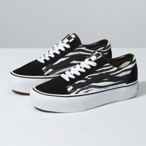 Dámské Classic Vans Customs Zebra Old Skool Platformy Viacfarebný | WY4263705