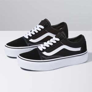 Dámské Classic Vans Old Skool Platformy Černé Bílé | KB9274310