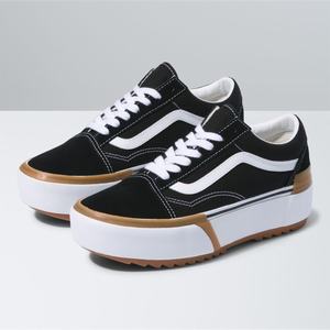 Dámské Classic Vans Old Skool Stacked Černé Bílé | EP2760843