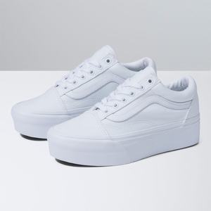 Dámské Classic Vans Old Skool Stackform Bílé | NP2175849