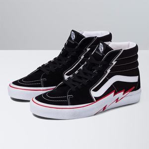 Dámské Classic Vans Sk8-Hi Bolt Černé Červené | YJ9582304