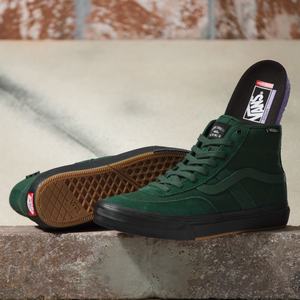 Dámské Skate Boty Vans Crockett High Tmavě Zelene Černé | HO6135720