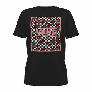 Dámské Tričko Vans Customs Checkerboard Roses OTW Framed Classic Viacfarebný | ZS7281095