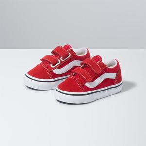 Dětské Classic Vans Old Skool V Červené Bílé | MB0672594