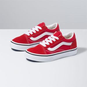 Dětské Classic Vans Old Skool Červené Bílé | QH4897652