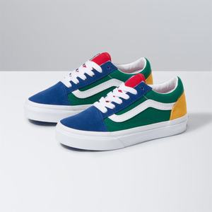 Dětské Classic Vans Yacht Club Old Skool Blankyt Zelene Žluté | AJ1406275