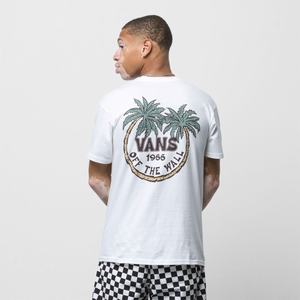 Pánské Tričko Vans Paradise Dual Palm Bílé | LE0231658