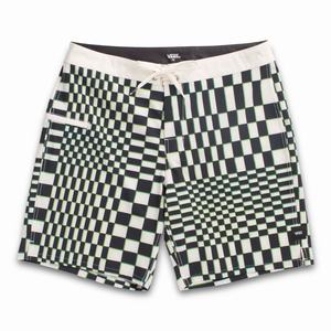 Pánské Šortky Vans Skewed Checkerboard 18 Bílé | BU7620849